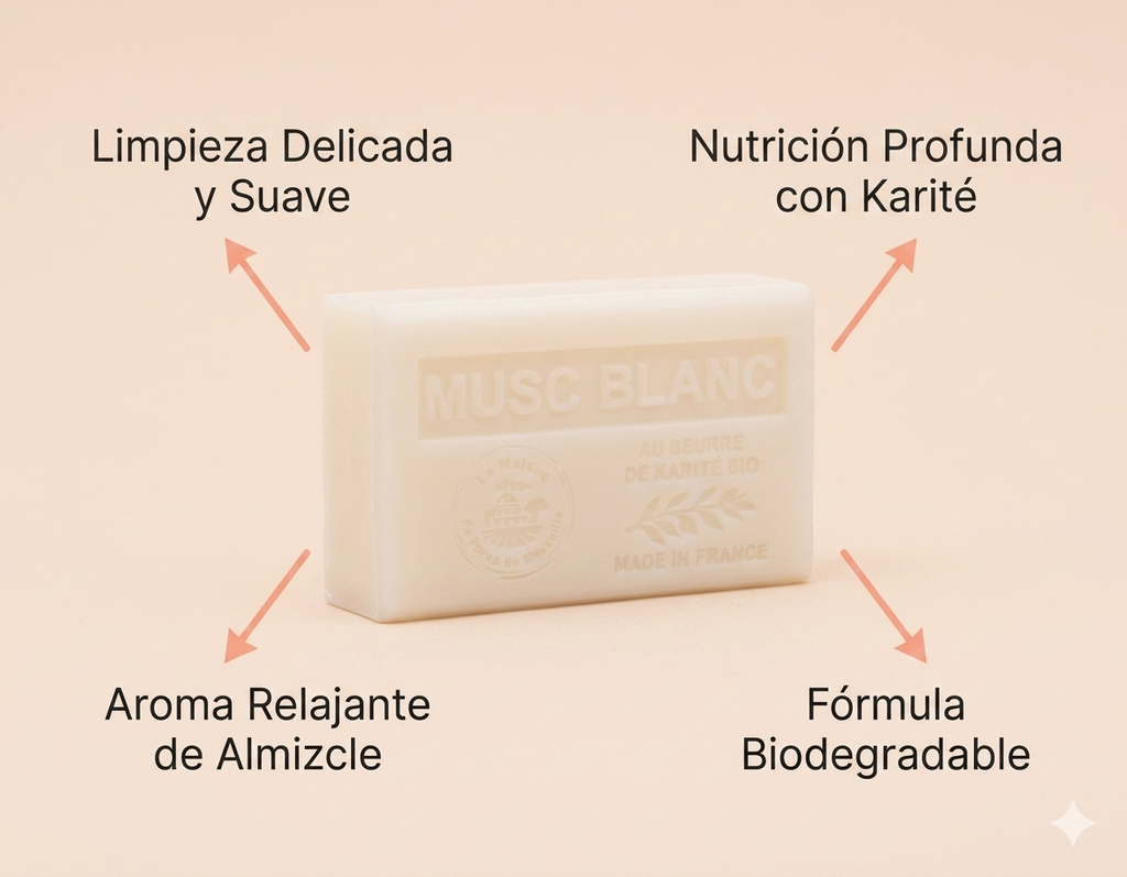 JABÓN KARITÉ MUSC BLANCO 125G