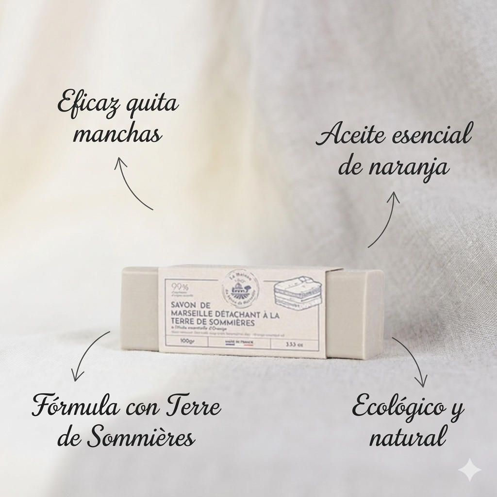 JABÓN QUITA MANCHAS 100GR Sommière Tierra