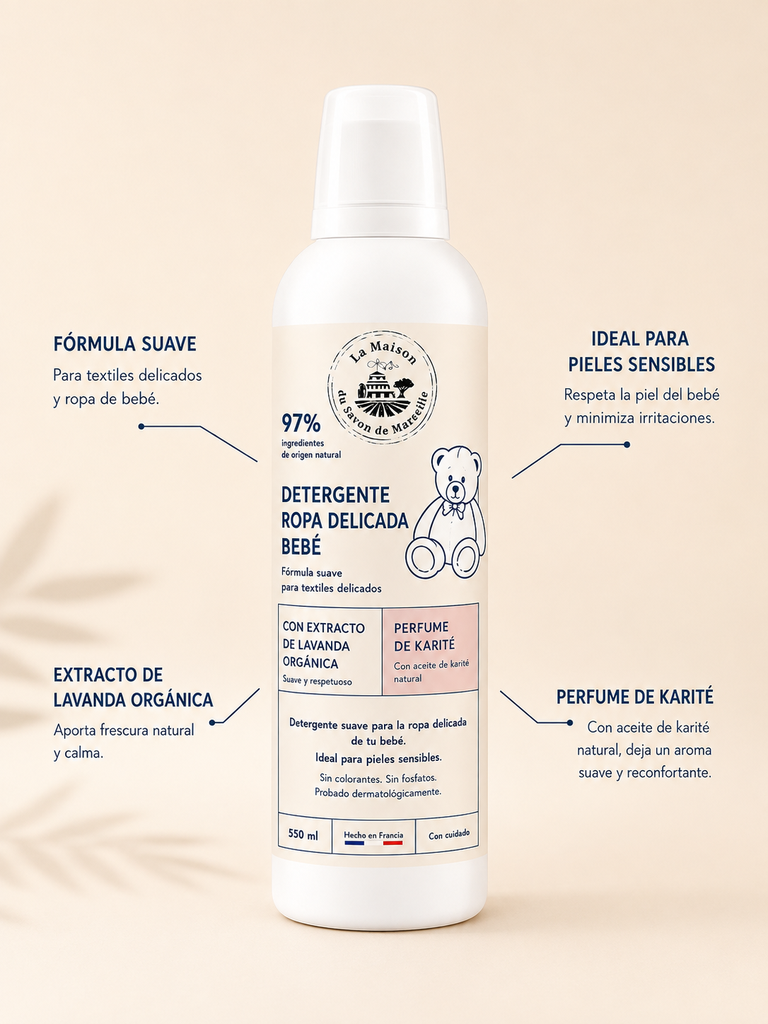 DETERGENTE PARA ROPA DELICADA - 500ML