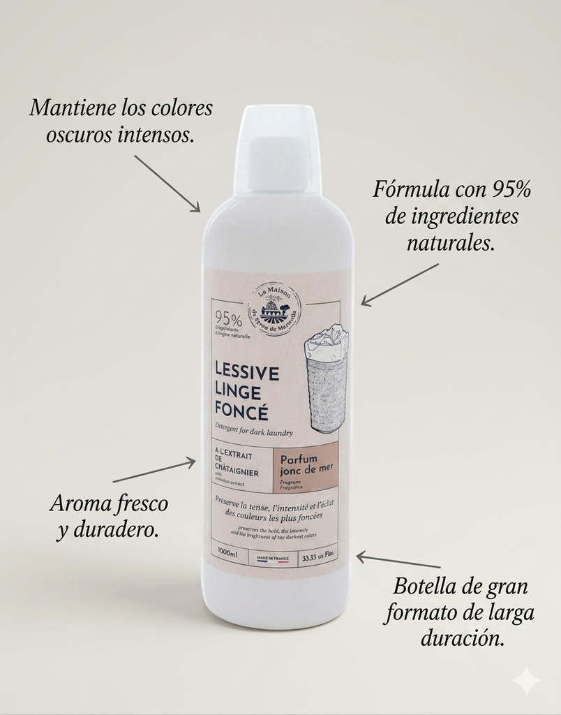 DETERGENTE PARA ROPA OSCURA - 1L