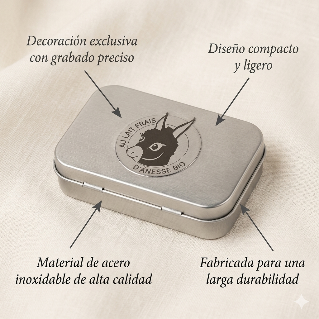 JABONERA METÁLICA - LECHE DE BURRA