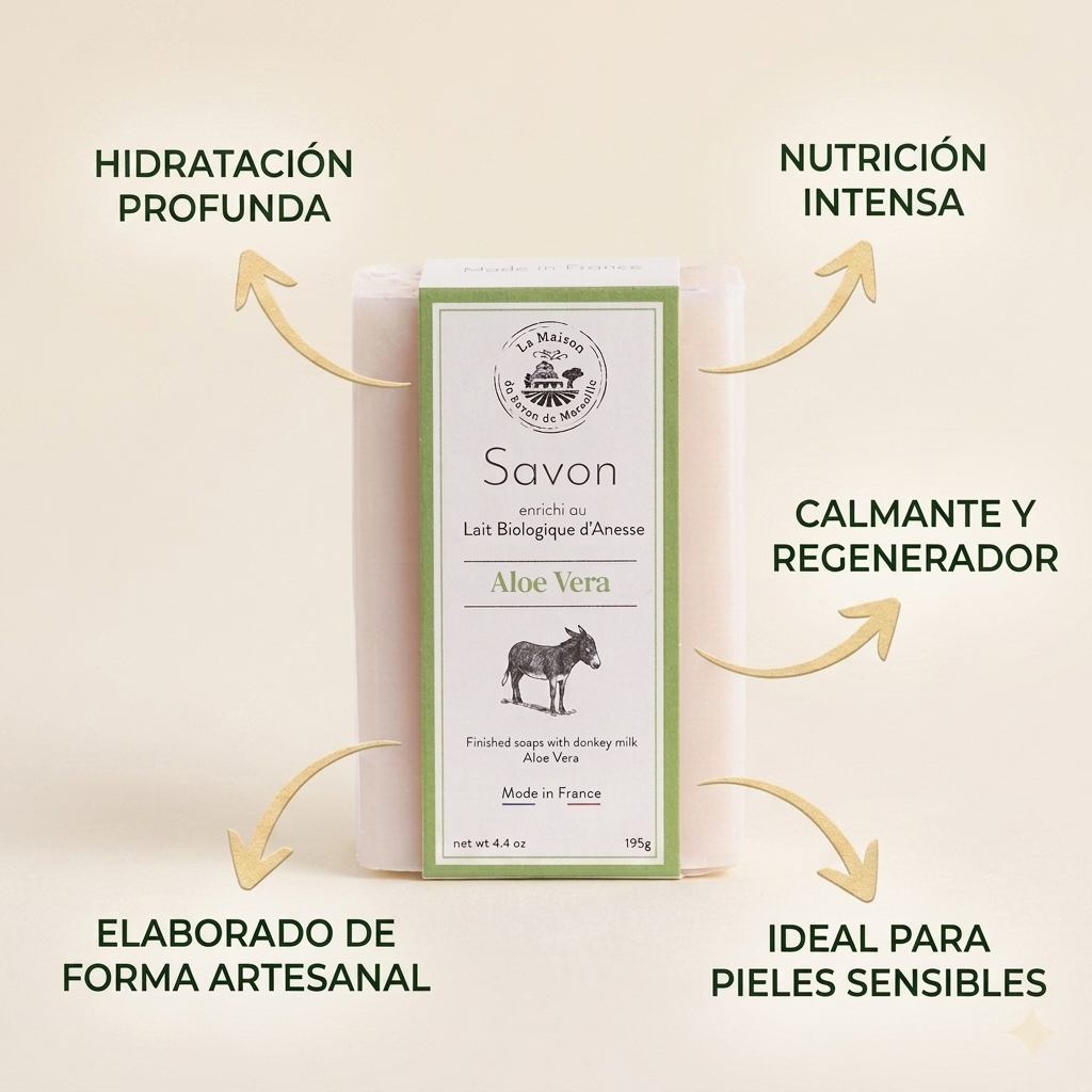 JABÓN (DUO) 115G LECHE DE BURRA - ALOE VERA 