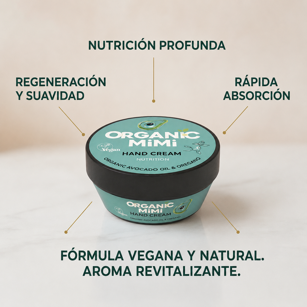 CREMA DE MANOS NUTRITIVA -AGUACATE & OREGANO