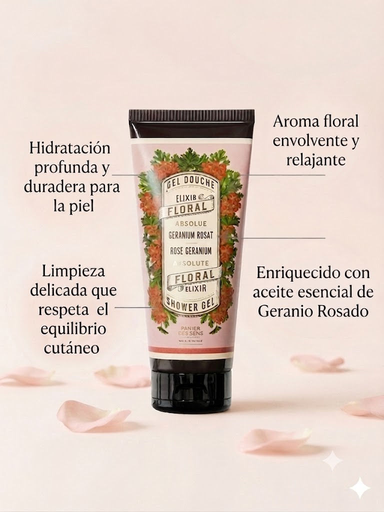 GEL DE DUCHA GERANIO-ROSAS 200ML