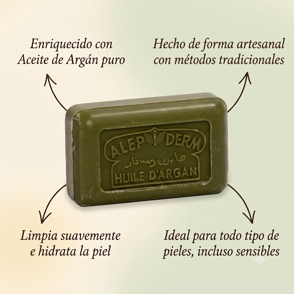 JABÓN 125g ALEPIDERM ARGÁN