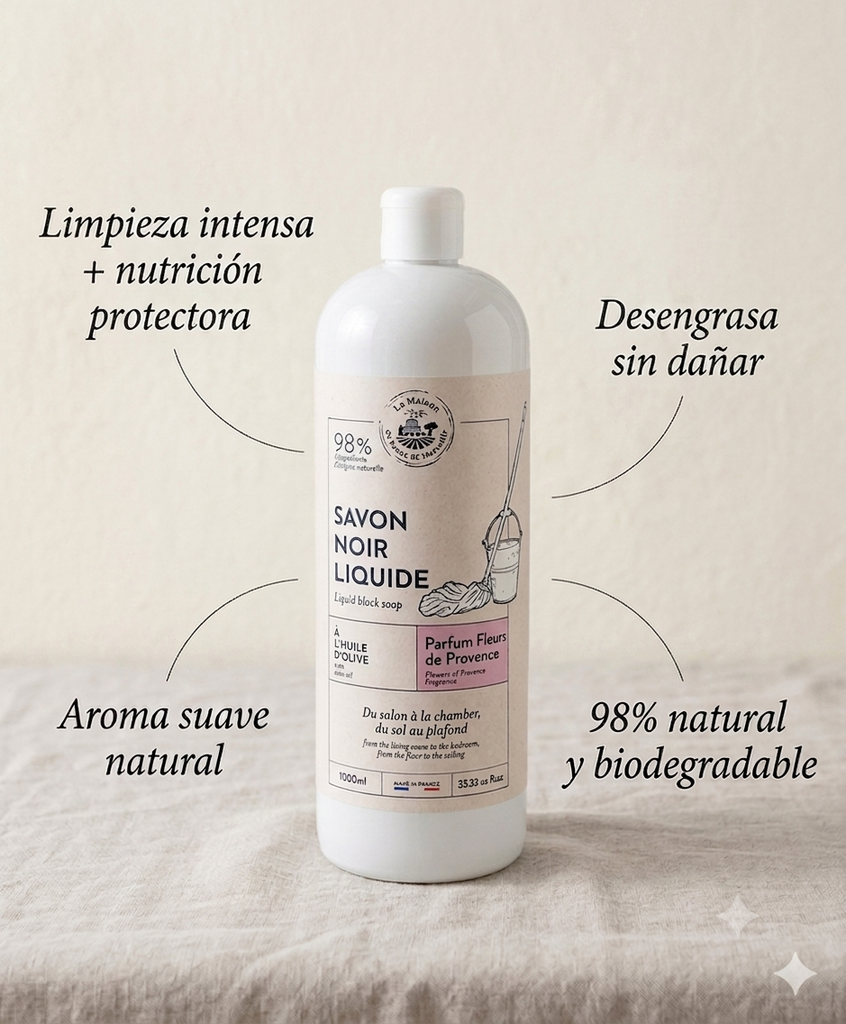 JABÓN NEGRO LÍQUIDO - FLORES DE PROVENZA 1L