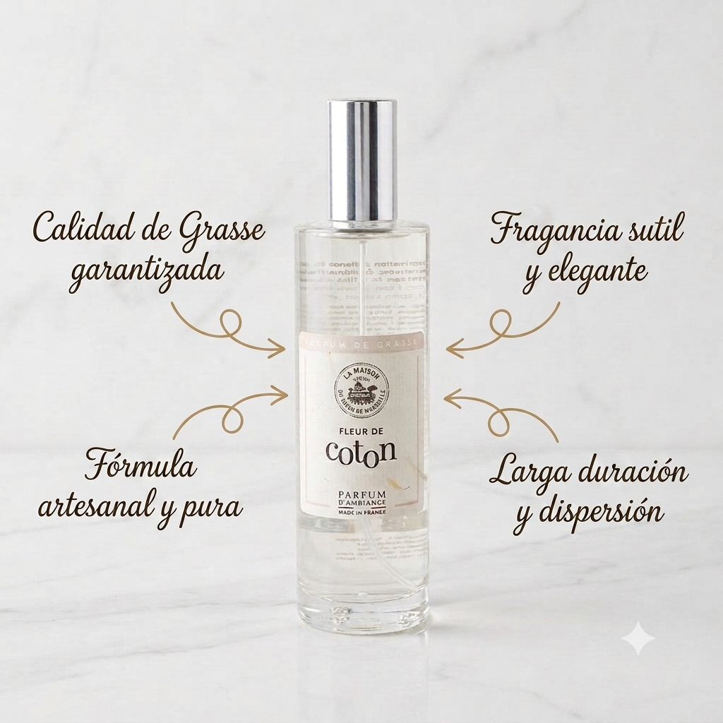 AMBIENTADOR HOGAR 100ML - FLOR DE ALGODÓN