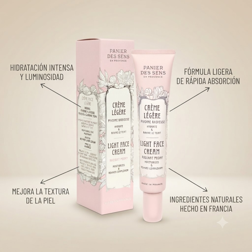 CREMA FACIAL LIGERA -PEONÍA