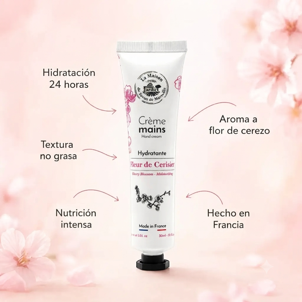 CREMA DE MANOS TUBO 30ml FLOR DE CEREZO
