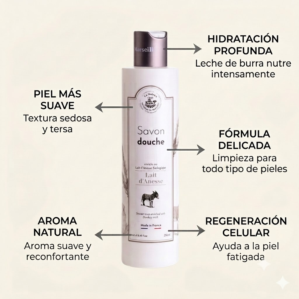 GEL DE DUCHA  250ml LECHE DE BURRA 