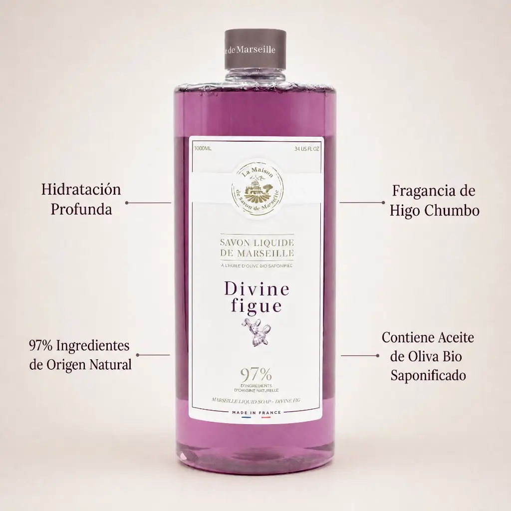 JABÓN DE MARSELLA LÍQUIDO DE HIGO CHUMBO 1L