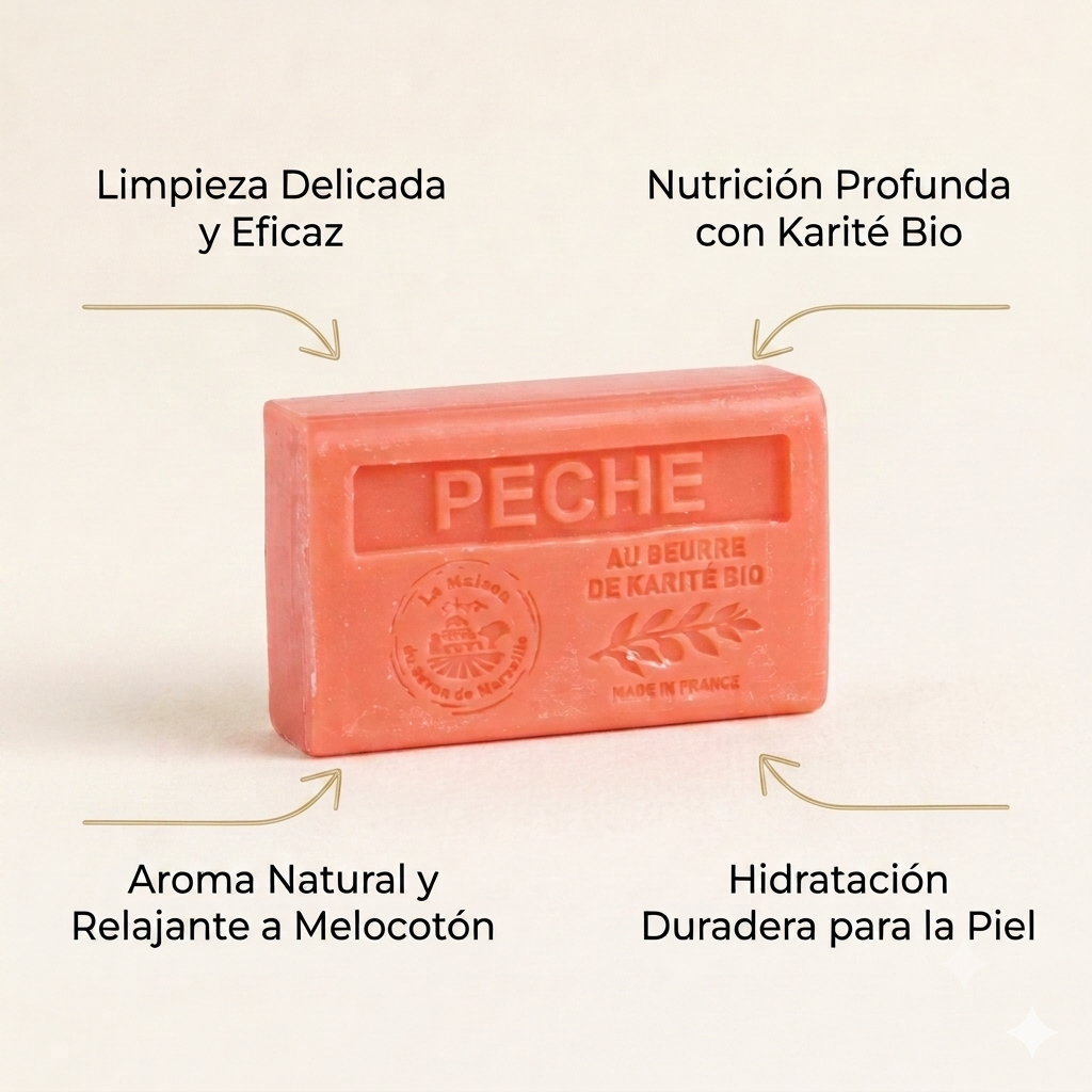 JABÓN KARITÉ MELOCOTÓN 125G