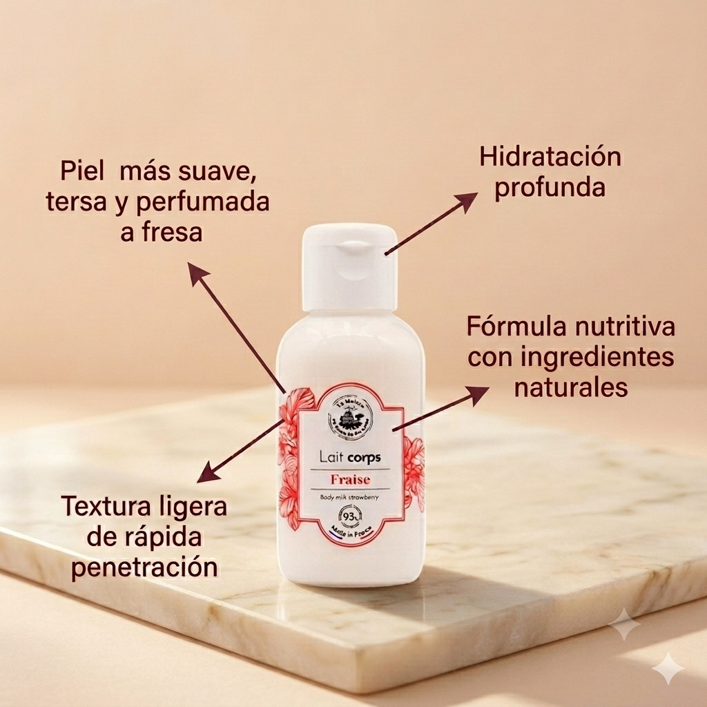 LECHE CORPORAL DE FRESA 50ML