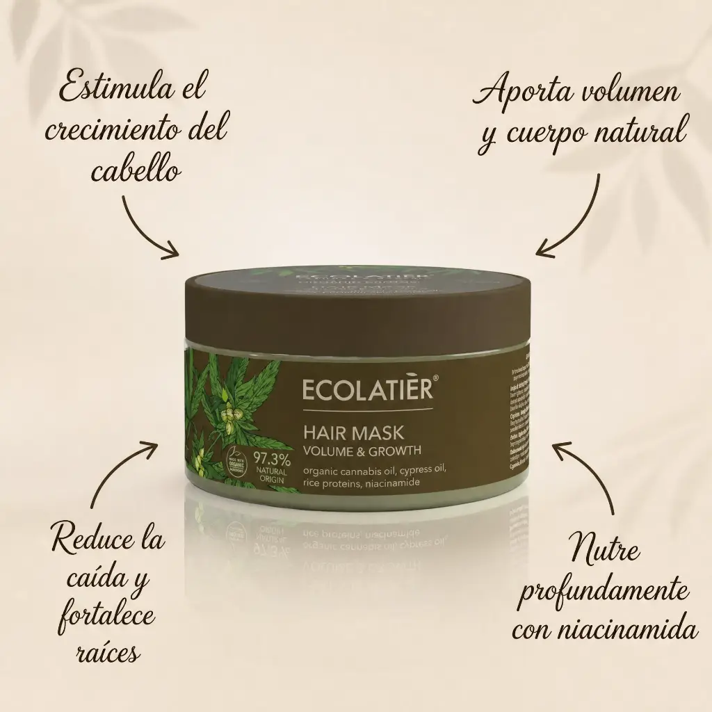 MASCARILLA CAPILAR VOLUMEN Y CRECIMIENTO -CANNABIS 250ML