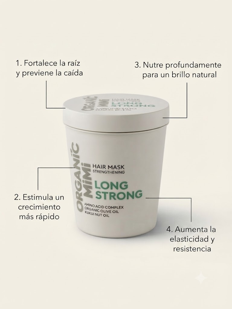 MASCARILLA CAPILAR FORTALECEDORA -LONG STRONG