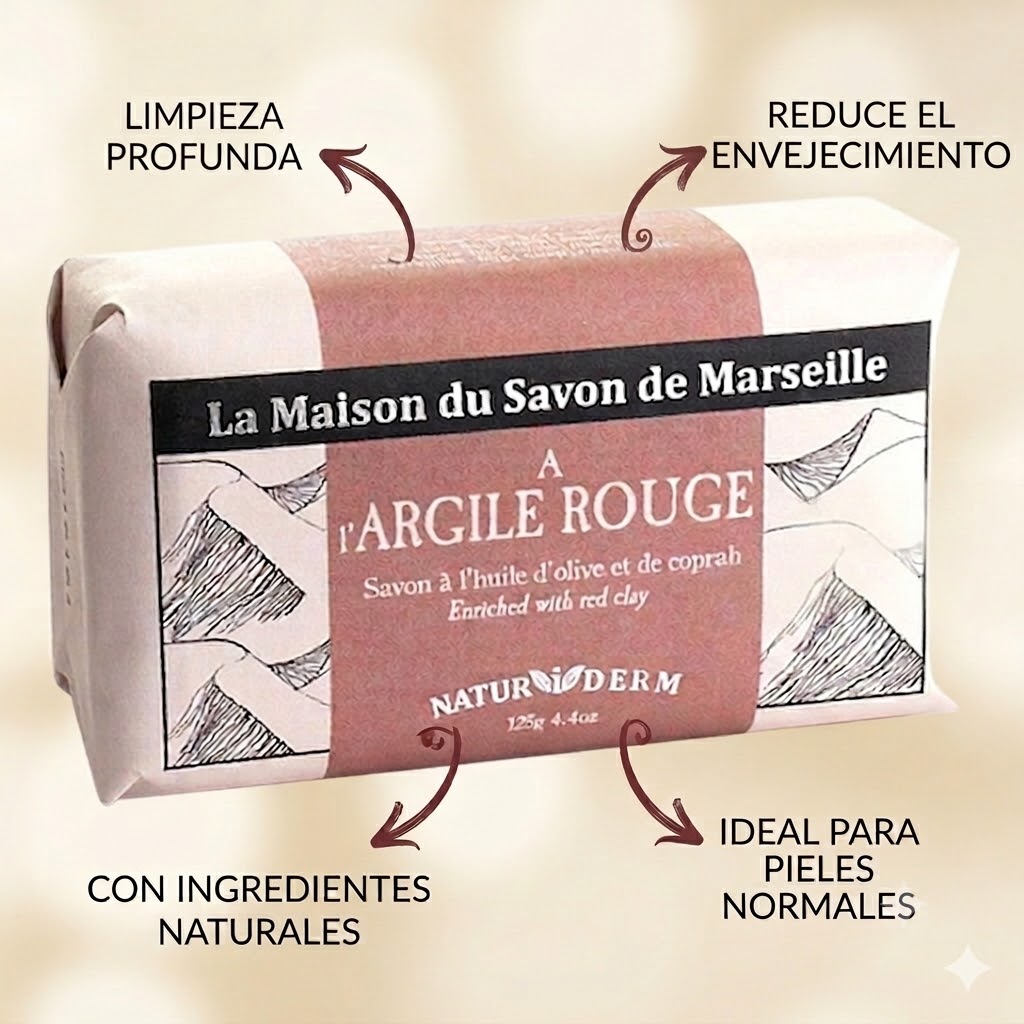JABÓN NATURIDERM ARCILLA ROJA