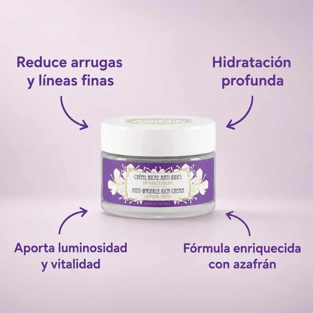 CREMA FACIAL  ANTIARRUGAS  AZAFRÁN