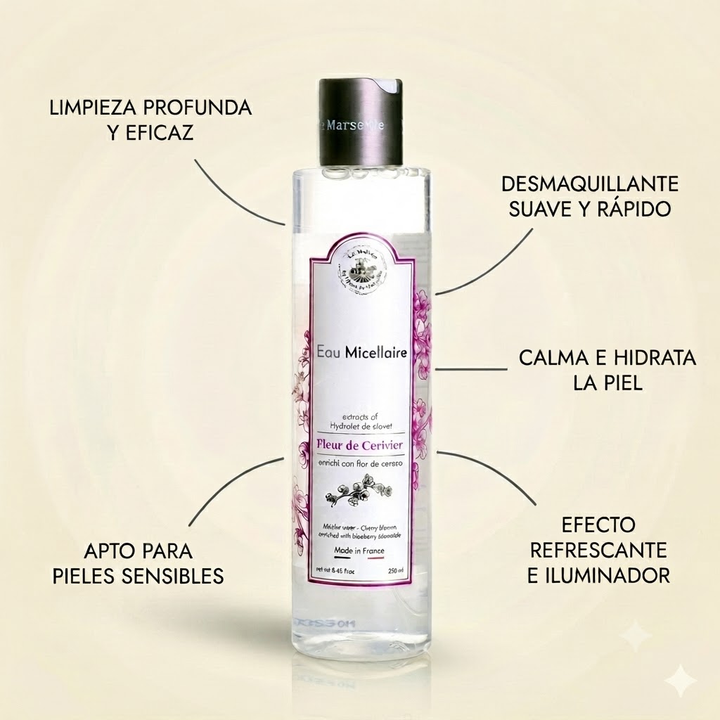 AGUA MICELAR 250ml FLOR DE CEREZO