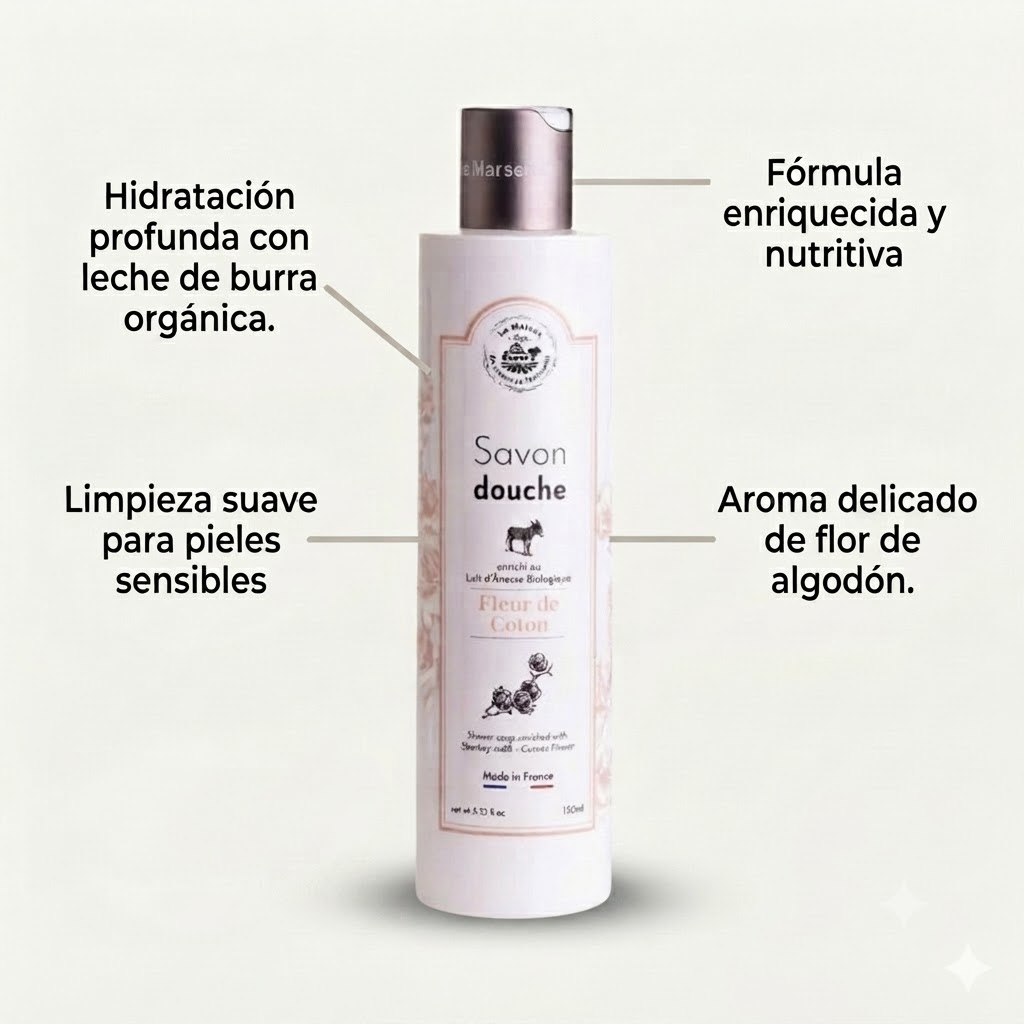 GEL DE DUCHA  FLOR DE ALGODÓN
