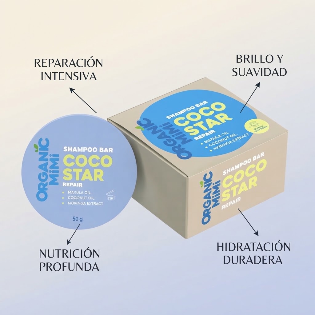 CHAMPÚ SÓLIDO REPARADOR -COCO 50ML