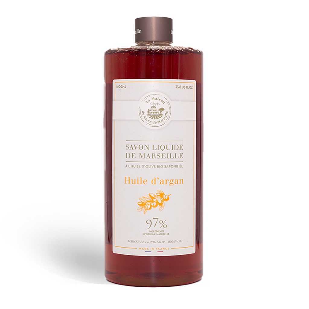 JABÓN LÍQUIDO DE MARSELLA 1L ACEITE DE ARGAN