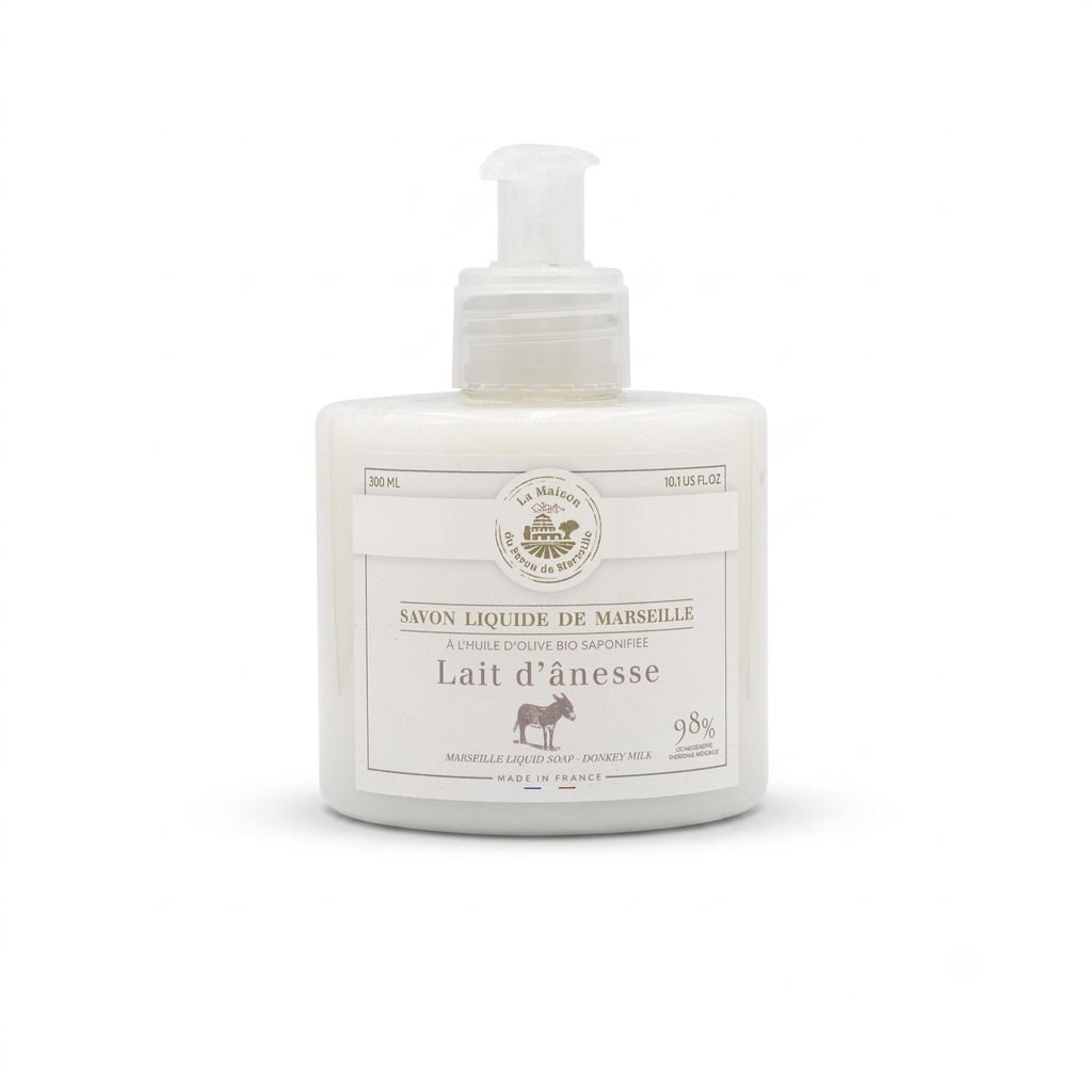 JABÓN LÍQUIDO DE MARSELLA 330mL LECHE DE BURRA