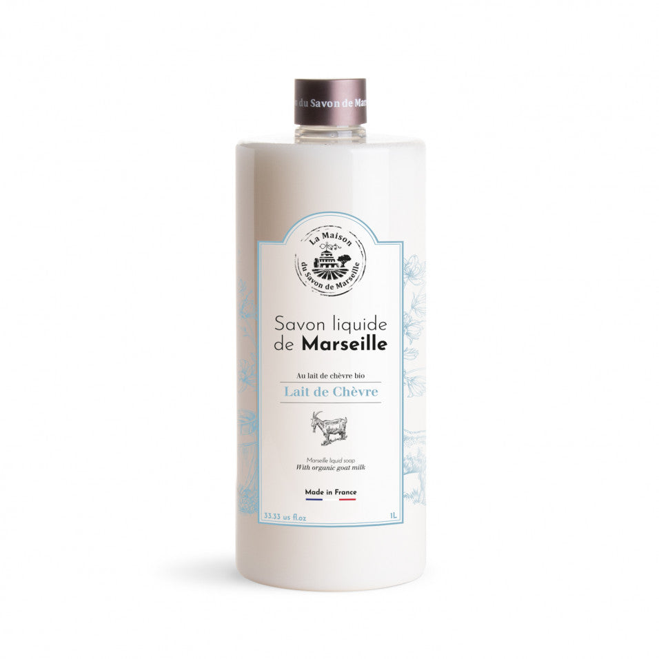 JABÓN LÍQUIDO DE MARSELLA 1L - LECHE DE CABRA BIO