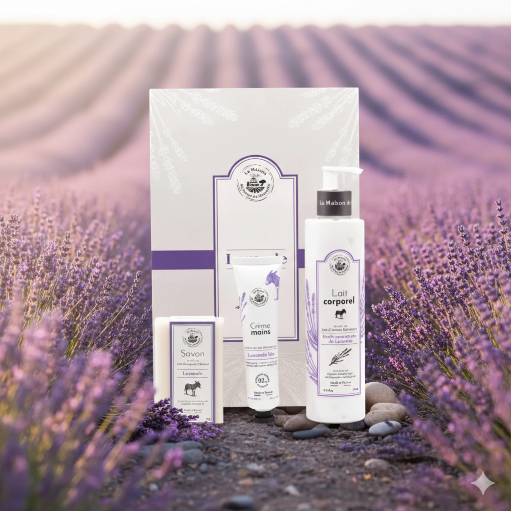 Ritual de Calma Provenzal: Cofre Bienestar Lavanda & Leche de Burra