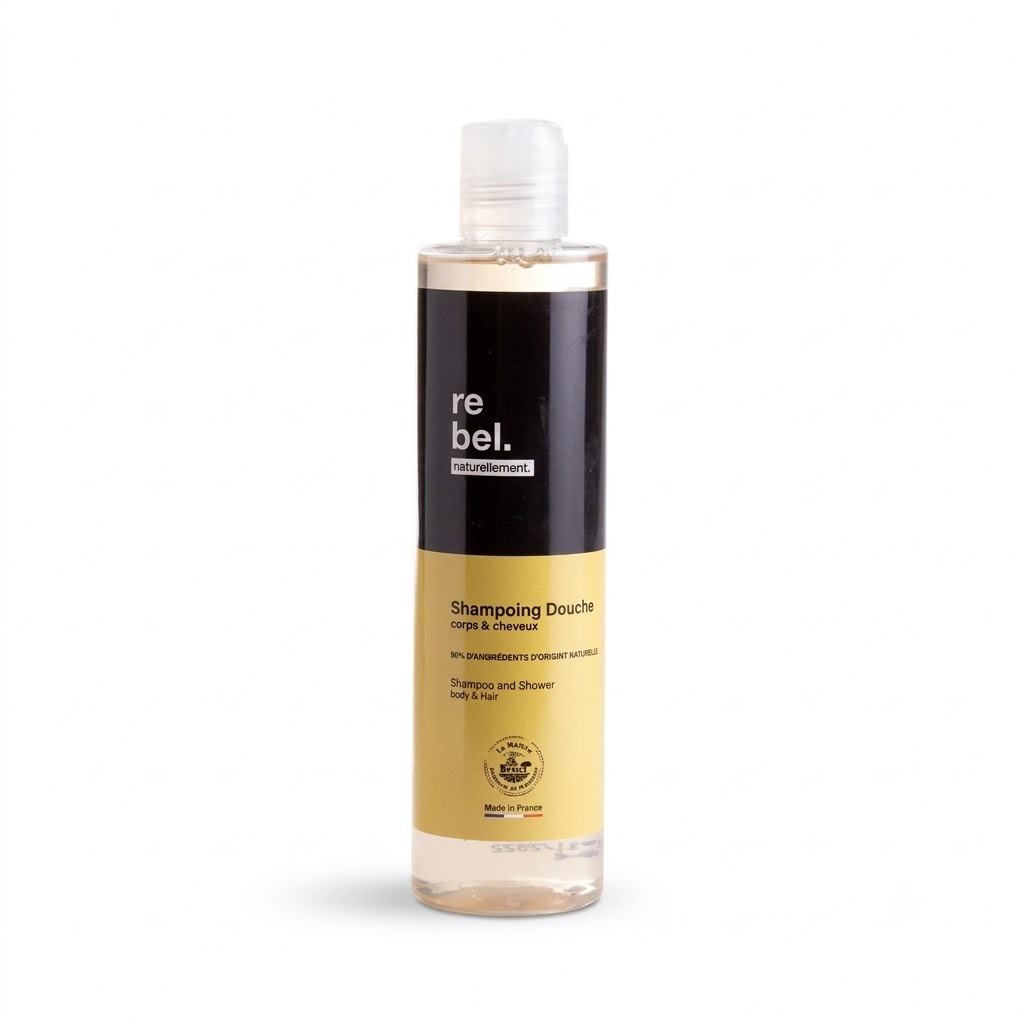 CHAMPÚ Y DUCHA 250ml REBEL 